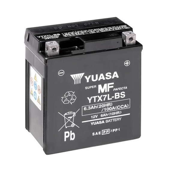 Batterie yuasa moto ytx7l bs sans entretien 12v 6 3ah